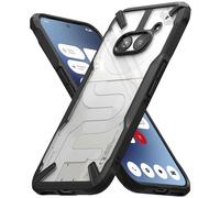 Ringke Fusion-X Compatibile con Cover Nothing Phone (2a) / (2a) Plus, Custodia Trasparente Antigraffio Retro Rigido con Antiurto Paraurti - Black