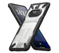 Ringke Fusion-X Compatibile con Cover Nothing Phone (3a), Custodia Trasparente Antigraffio Retro Rigido con Antiurto Paraurti - Black