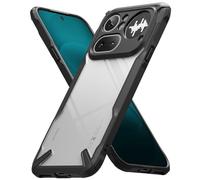 Ringke Fusion-X Compatibile con Cover Nothing Phone (4a) Pro, Custodia Trasparente Antigraffio Retro Rigido con Antiurto Paraurti - Black