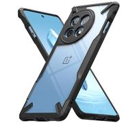 Ringke Fusion-X Compatibile con Cover OnePlus 12R, Custodia Bella e Protettiva con Ottimo Grip, Bumper Antiurto Resistente - Black
