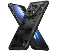 Ringke Fusion-X Compatibile con Cover OnePlus 13R, Custodia Bella e Protettiva con Ottimo Grip, Stile Militare Antiurto Resistente - Camo Black