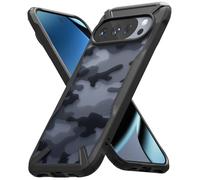 Ringke Fusion-X Compatibile con Cover Pixel 10/10 Pro, Custodia Bella e Protettiva con Ottimo Grip, Stile Militare Antiurto Resistente - Camo Black
