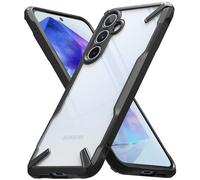 Ringke Fusion-X Compatibile con Cover Samsung Galaxy A55 5G, Custodia Trasparente Antigraffio Rigido con Antiurto Paraurti Robusto Bumper - Black