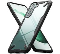 Ringke Fusion-X Compatibile con Cover Samsung Galaxy S22 Plus 5G, Custodia Disegno Retro Rigido con Antiurto Paraurti Robusto TPU - Black Nero