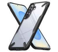 Ringke Fusion-X Compatibile con Cover Samsung Galaxy S25 Plus, Custodia Bella e Protettiva con Ottimo Grip, Bumper Nera Antiurto Resistente - Black