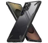 Ringke Fusion-X Compatibile con Cover Samsung Galaxy S25 Ultra, Custodia Bella e Protettiva con Ottimo Grip, Bumper Nera Antiurto Resistente - Black