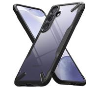 Ringke Fusion-X Compatibile con Cover Samsung S24 Plus, Custodia Bella e Protettiva con Ottimo Grip, Bumper Nera Antiurto Resistente Disegnato per Cover Samsung Galaxy S24 Plus - Black
