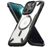 Ringke Fusion-X Magnetic Compatibile con Cover iPhone 16 Pro, Compatibile con Accessori Magnetici, Custodia Antiurto Robusta Paraurti Robusta Protettiva Avanzata con Protezione Fotocamera - Black