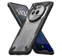 Ringke Fusion-X Compatibile con Cover Nothing Phone (3a) Pro, Custodia Trasparente Antigraffio Retro Rigido con Antiurto Paraurti - Black