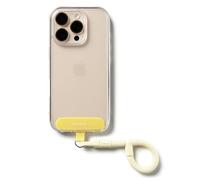 Ringke Holder Link Flow Finger Ring Strap, Cinturino Anti-Caduta Regolabile per Custodie per Cellulari e Piccoli Accessori - Butter Yellow