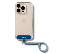 Ringke Holder Link Flow Finger Ring Strap, Cinturino Anti-Caduta Regolabile per Custodie per Cellulari e Piccoli Accessori - Urban Blue