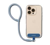 Ringke Holder Link Flow Hand Strap (P Type), Cinturino Robusto in Poliestere Anti-groviglio Regolabile con Linguetta di Fissaggio in TPU per Custodie per Smartphone, Ecc. - Urban Blue