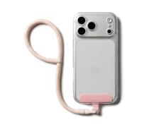 Ringke Holder Link Flow Hand Strap (P Type), Cinturino Robusto in Poliestere Anti-groviglio Regolabile con Linguetta di Fissaggio in TPU per Custodie per Smartphone, Ecc. - Candy Pink