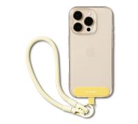 Ringke Holder Link Flow Hand Strap (U Type), Cinturino Robusto in Poliestere Anti-groviglio Regolabile con Linguetta di Fissaggio in TPU per Custodie per Smartphone, Ecc. - Butter Yellow