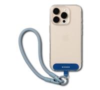 Ringke Holder Link Flow Hand Strap (U Type), Cinturino Robusto in Poliestere Anti-groviglio Regolabile con Linguetta di Fissaggio in TPU per Custodie per Smartphone, Ecc. - Urban Blue