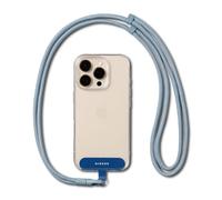 Ringke Holder Link Flow Shoulder Strap (Y Type), Tracolla Regolabile Anti-groviglio in Poliestere Resistente con Linguetta in TPU per Custodie per Smartphone, Ecc. - Urban Blue