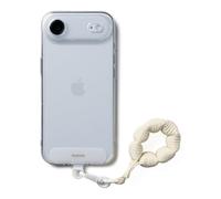 Ringke Holder Link Puffer Finger Strap, Cinturino da Dito Morbido e Soffice con Moschettone e Connettore Girevole a 360 Gradi per Smartphone, Borse, Chiavi, Ecc. - Snow White