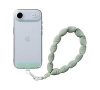 Ringke Holder Link Puffer Hand Strap, Cinturino da Polso Morbido e Soffice con Moschettone e Connettore Girevole a 360 Gradi per Smartphone, Borse, Chiavi, Ecc. - Matcha Green