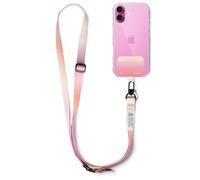 Ringke Holder Link Snap Hook Lanyard Strap con Etichetta Progettata Colorata, Tracolla Regolabile Cordino Poliestere Compatibile con Custodia Universale per Cellulare - Aloha Sunset