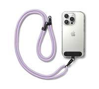 Ringke Holder Link Strap con Etichetta Nylon Nero, Tracolla Regolabile Cordino Corda Poliestere Compatibile Con Custodia Universale per Cellulare - Purple