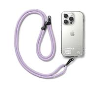 Ringke Holder Link Strap con Etichetta TPU Trasparente, Tracolla Regolabile Cordino Corda Poliestere Compatibile Con Custodia Universale per Cellulare - Purple