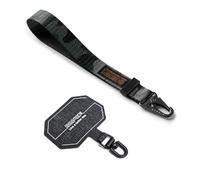 Ringke Holder Link Tactical Webbing Hand Strap, Cinturino da Polso Multiuso Antistrappo per Smartphone - Camo Black