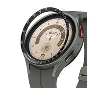 Ringke Inner Bezel Styling Compatibile con Cover Samsung Galaxy Watch 5 Pro 45mm, Ghiera Anti Graffio Acciaio Inossidabile Adesiva Accessorio - 45-IN-04 (ST) Black