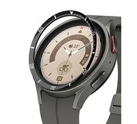 Ringke Inner Bezel Styling Compatibile con Cover Samsung Galaxy Watch 5 Pro 45mm, Ghiera Anti Graffio Acciaio Inossidabile Adesiva Accessorio - 45-IN-02 (ST) Black