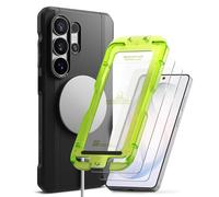 Ringke Onyx Alpha Magnetic Black e Easy Slide Tempered Glass Compatibile con Galaxy S26 Ultra