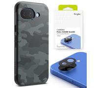 Ringke Onyx Camo Black e Camera Glass Compatibile con Pixel 10a
