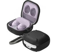 Ringke Onyx Compatibile con Cover Samsung Galaxy Buds 2 Pro (2022) / 2 / Pro/Live, Custodia Antiurto Robusta Strutturato TPU con Moschettone - Black Nero