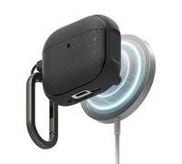 Ringke Onyx Magnetic Compatibile con Cover AirPods 4, Compatibile con Caricatori Magnetici, Custodia Antiurto Robusta Strutturato TPU con Moschettone e Portachiavi - Black
