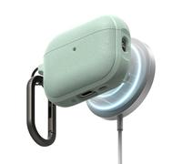 Ringke Onyx Magnetic Compatibile con Cover AirPods Pro 3, Compatibile con Caricatori Magnetici, Custodia Antiurto Robusta Strutturato TPU con Moschettone - Mint