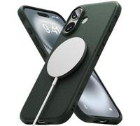 Ringke Onyx Magnetic Compatibile con Cover iPhone 16 Plus, Compatibile con Accessori Magnetici, Ottima Grip Antiscivolo Antiurto Perfetta Calza Custodia Robusta - Dark Green