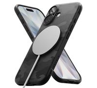 Ringke Onyx Magnetic Compatibile con Cover iPhone 17, Compatibile con Accessori Magnetici, Ottima Grip Antiscivolo Antiurto Perfetta Calza Custodia Robusta - Camo Black