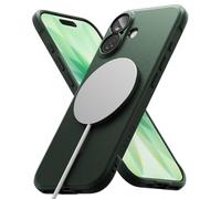 Ringke Onyx Magnetic Compatibile con Cover iPhone 17, Compatibile con Accessori Magnetici, Ottima Grip Antiscivolo Antiurto Perfetta Calza Custodia Robusta - Dark Green