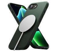 Ringke Onyx Magnetic Compatibile con Cover iPhone 17e / 16e, Compatibile con Accessori Magnetici, Ottima Grip Antiscivolo Antiurto Perfetta Calza Custodia Robusta - Dark Green