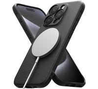Ringke Onyx Magnetic Compatibile con MagSafe per Cover iPhone 15 Pro Max, Ottima Grip Antiscivolo Antiurto Perfetta Calza Custodia Robusta con Protezione Fotocamera - Black Nero