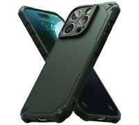 Ringke Rugged Gear Compatibile con Cover iPhone 16 Pro Max, Paraurti Antiurto Robusto Presa Salda Antiscivolo Antigraffio Custodia Protettiva Avanzata per Telefono - Dark Green
