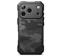 Ringke Rugged Gear Compatibile con Cover iPhone 17 Pro, Design Mimetico Paraurti Antiurto Robusto Presa Salda Antiscivolo Antigraffio Custodia Protettiva Avanzata per Telefono - Camo Black