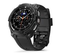 Ringke Rugged Gear Compatibile con Cover Samsung Galaxy Watch 8 Classic 46mm, Custodia Protettiva Antiurto con Cinturino per Smartwatch Leggero e Confortevole - All Black
