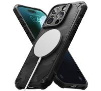 Ringke Rugged Gear Magnetic Compatibile con Cover iPhone 16 Pro, Compatibile con Accessori Magnetici, Motivo Mimetico Paraurti Antiurto Presa Salda Custodia Protettiva Antiscivolo - Camo Black