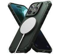Ringke Rugged Gear Magnetic Compatibile con Cover iPhone 16 Pro Max, Compatibile con Accessori Magnetici, Rugged Shockproof Bumper Firm Grip Antiscivolo Cover Protettiva per Telefono - Dark Green