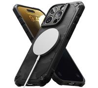 Ringke Rugged Gear Magnetic Compatibile con Cover iPhone 16 Pro Max, Compatibile con Accessori Magnetici, Motivo Mimetico Paraurti Antiurto Presa Salda Custodia Protettiva Antiscivolo - Camo Black
