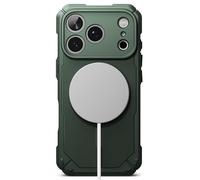 Ringke Rugged Gear Magnetic Compatibile con Cover iPhone 17 Pro, Compatibile con Accessori Magnetici, Rugged Shockproof Bumper Firm Grip Antiscivolo Cover Protettiva per Telefono - Dark Green