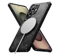 Ringke Rugged Gear Magnetic Compatibile con Cover Samsung Galaxy S25 Ultra, Compatibile con Accessori Magnetici, Motivo Mimetico Paraurti Antiurto Custodia Protettiva Antiscivolo - Camo Black