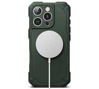 Ringke Rugged Gear Magnetic Compatibile con Cover iPhone 16 Pro Max, Compatibile con Accessori Magnetici, Rugged Shockproof Bumper Firm Grip Antiscivolo Cover Protettiva per Telefono - Dark Green