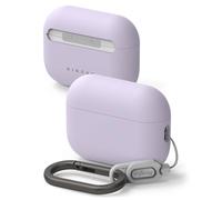 Ringke Silicone Case Compatibile con Cover AirPods Pro 3, Custodia Protettiva Resistente ai Graffi con Moschettone - Light Purple