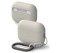 Ringke Silicone Case Compatibile con Cover AirPods Pro 3, Custodia Protettiva Resistente ai Graffi con Moschettone - Stone