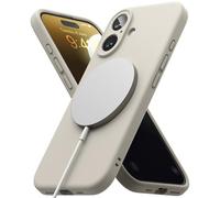 Ringke Silicone Magnetic Compatibile con Cover iPhone 16, Compatibile con Accessori Magnetici, Custodia Morbida Antiurto Antigraffio Rivestimento Morbido - Stone